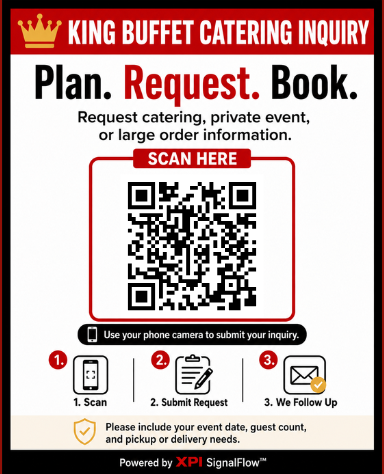 King Buffet Catering QR Card